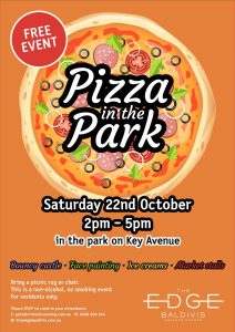 The Edge Baldivis Pizza in the Park invite 2022 Community Event